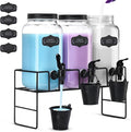 Liquid Laundry Detergent Dispenser, Three 2.2L Laundry Detergent Dispenser by GADFISH