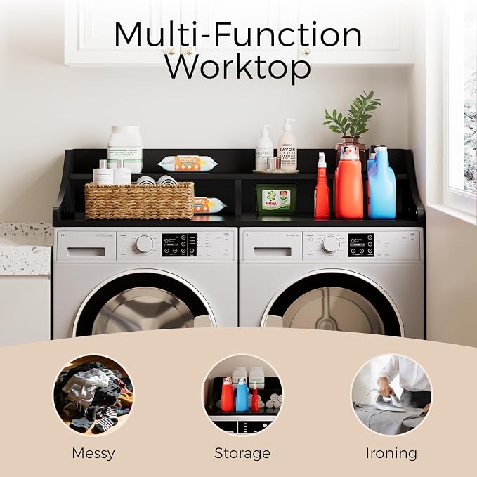 2-Tier Washer Dryer Topper, Laundry Room Organizer - Image 6