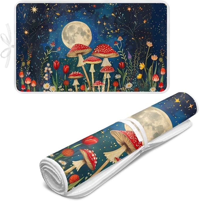 Mushroom Moon Pattern Ironing Mat Portable Ironing Pad - Image 6