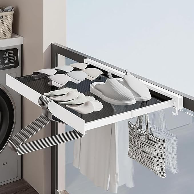 LETINE Wall Mounted Drying Rack: Retractable Indoor Clothes Drying Rack – - Image 2