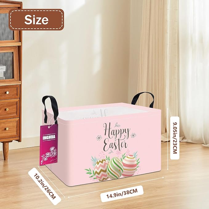 Rectangular Storage Basket Fabric Organizer Bin - Image 2