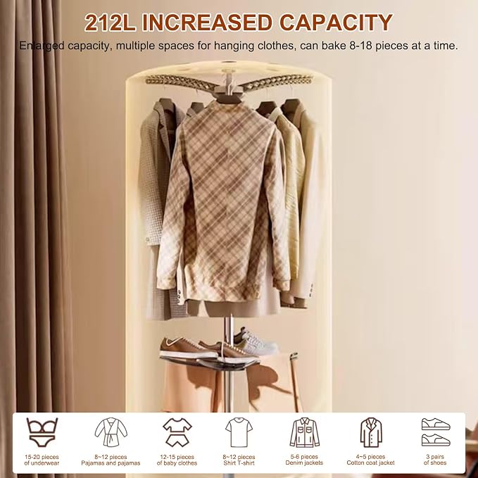 Portable Clothes Dryer, 900W Fast Drying & Large Load Capacity - Image 3