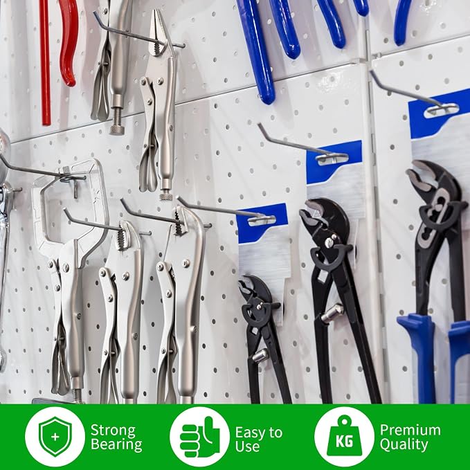 120pcs Pegboard Accessories Organizer Kit Peg Board Hooks Assortment - Image 6