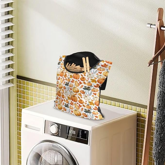 Halloween Clothespin Bag with Hanging Hook Clothes Pin Holder Waterproof - Image 3