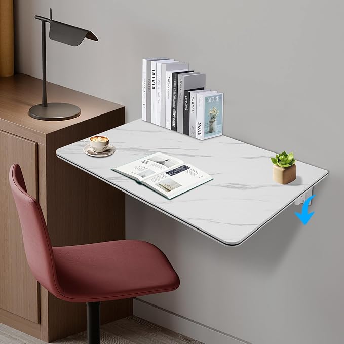 Wall Mounted Folding Table Floating Wall Desk - Image 7