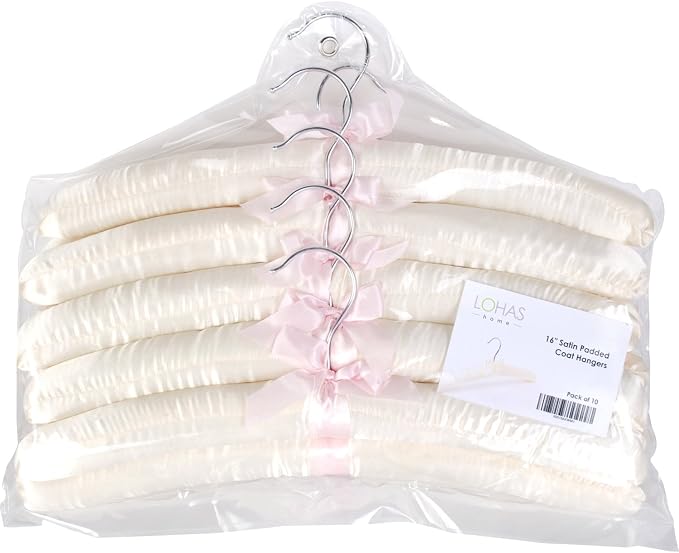 15" Luxurious Satin Padded Hangers - Image 6