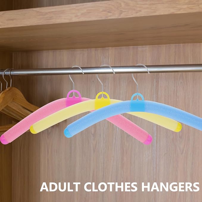 SUPVOX 10pcs Colorful Plastic Clothes Hangers - Image 5