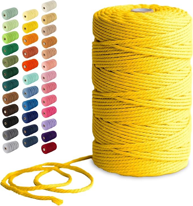 Nook Theory Macrame Cord - 3mm 220 Yards Cotton Rope by NookTheory