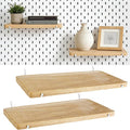 Pegboard Shelf Set of 2, High Stability Wooden Shelf by MVRPOWER