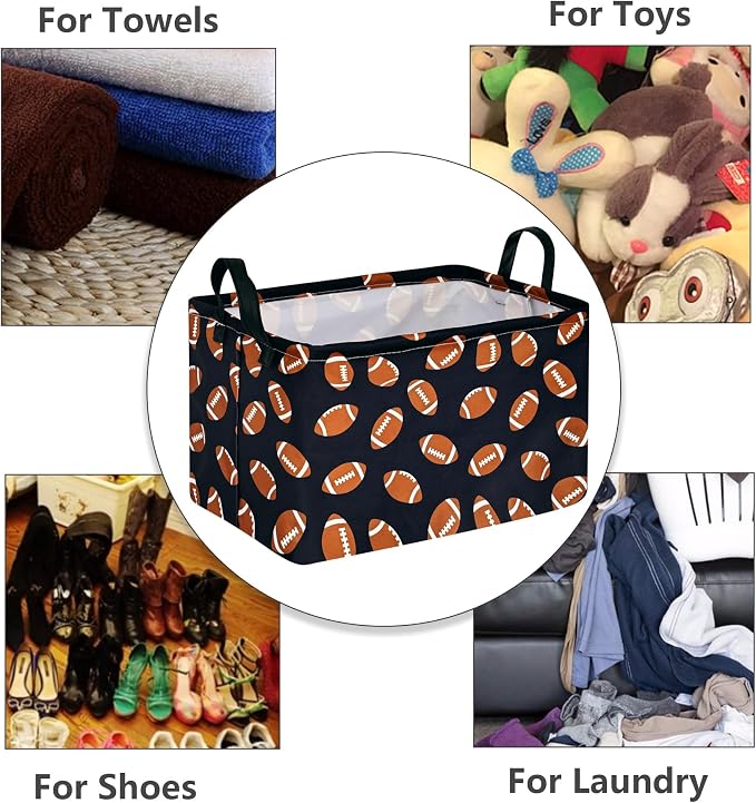 Kids Hamper Storage Bins Organizer Toy Box Laundry Basket Large Canvas - Image 7