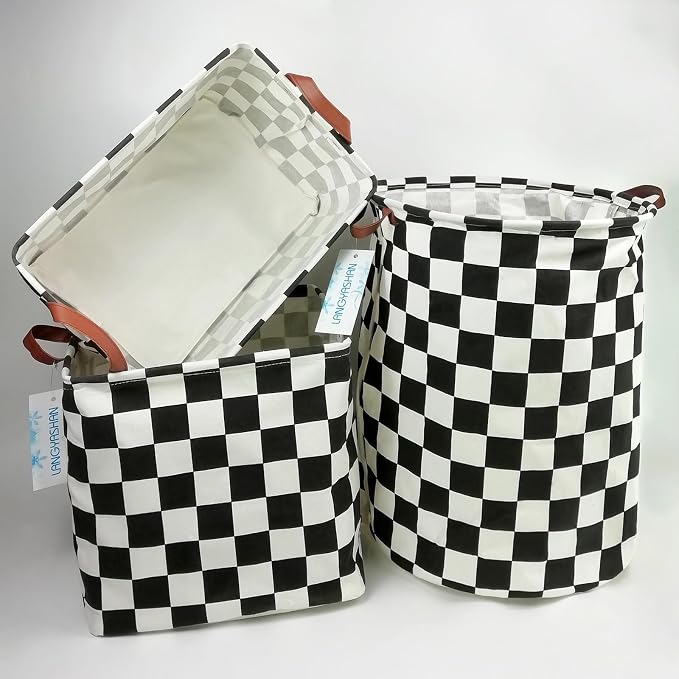 LANGYASHAN Square Storage Baskets Waterproof Canvas Children Laundry Nursery - Image 8