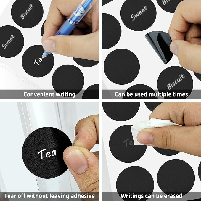 120 Pcs Labels for Jars, Pantry Labels, Food Label Stickers, Reusable - Image 6