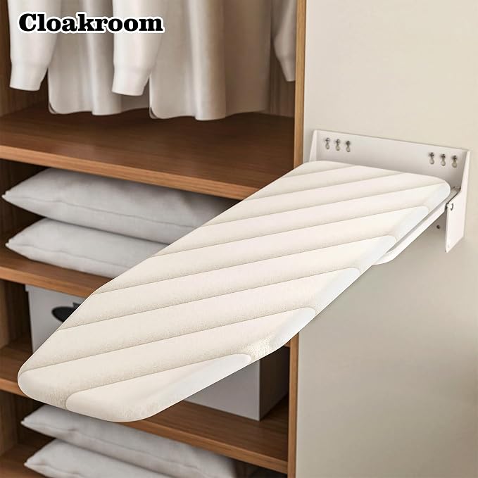 MYOYAY Wall Mounted Ironing Board 12 x 37 Inch Space-Saving 180° Swive Fold - Image 3