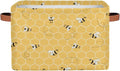 Honeycomb Bee Storage Basket Collapsible Storage Bin Large Fabric Storage Boxes by DJYQBFA