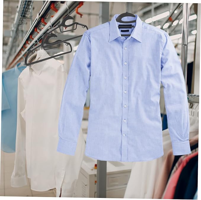10pcs Non- Plastic Hangers for Adults Heavy Duty Clothes Hangers Space Saving - Image 3