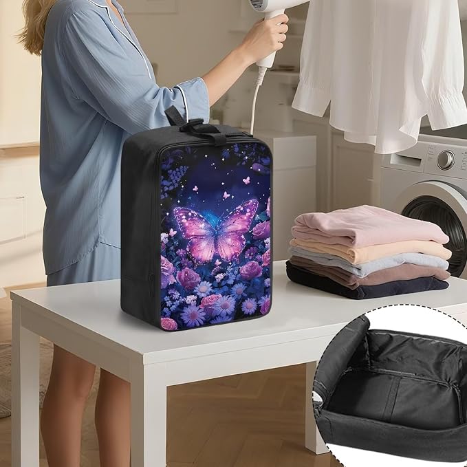 Rose Daisy Butterfly Portable Steamer Storage Bag - Image 3
