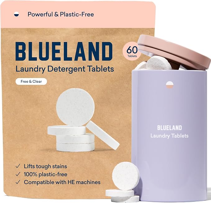 BLUELAND Dishwasher & Laundry Detergent & Toilet Cleaner Tablet Trio | - Image 5