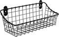 Spectrum Small Wire Wall Basket Matte Black Mounted Rustic Wall Bin, Vintage by Spectrum
