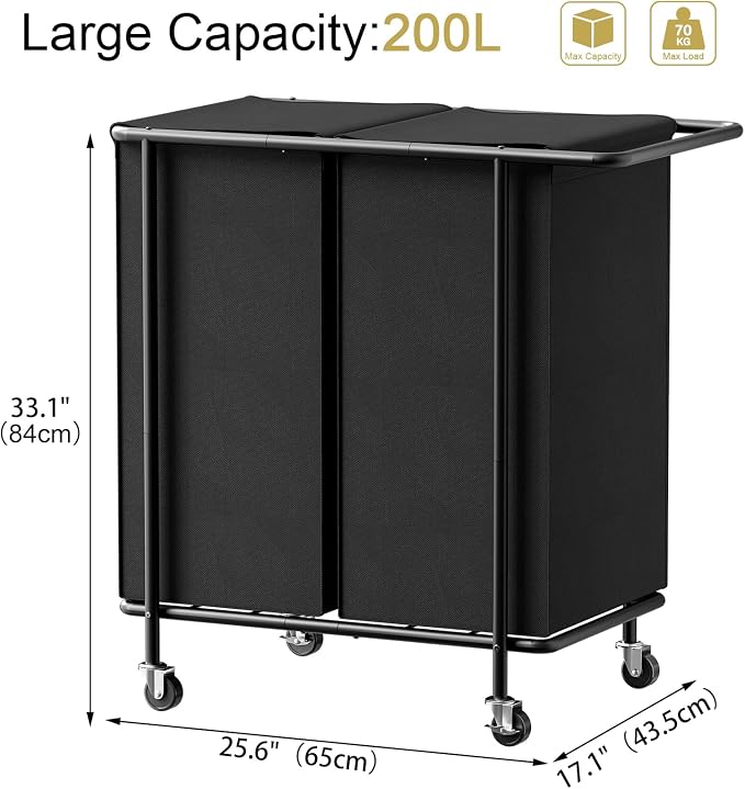Chrislley Double Laundry Hamper - Image 5