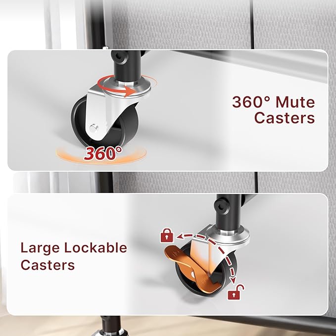 4-Compartment Laundry Cart - Image 5