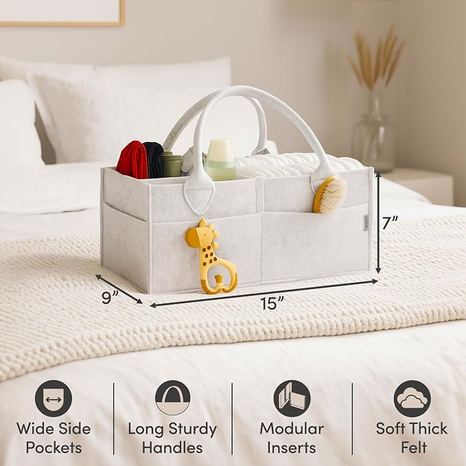 PUTSKA Baby Diaper Caddy Organizer - Image 4
