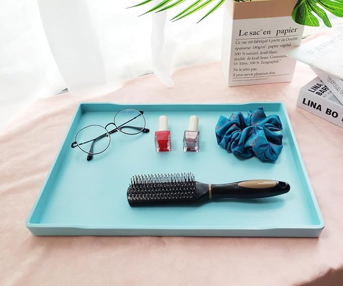 Blue Serving Tray, Laegr Tray for Serving Accessory, Perfume and Display Use. - Image 3
