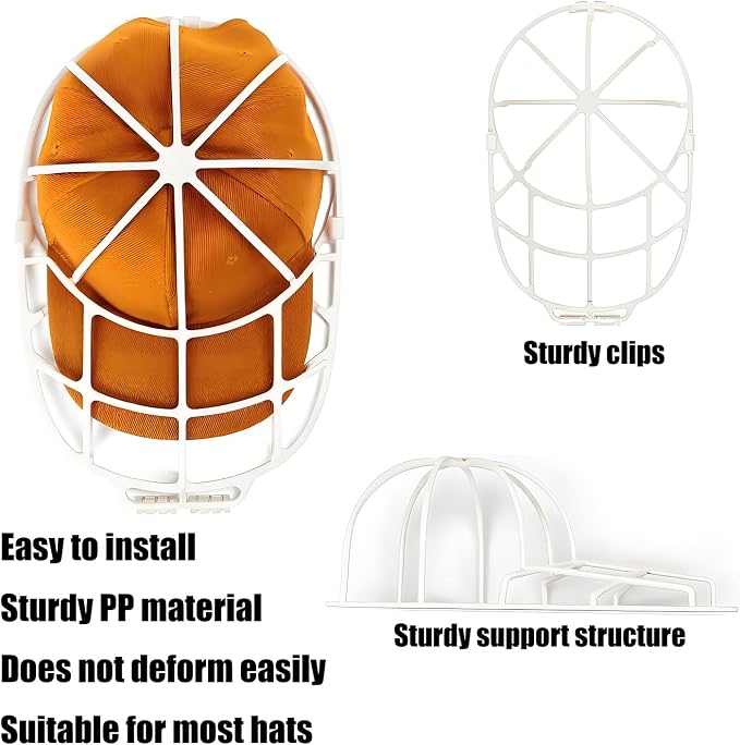 Hat Washer Cage for Baseball Caps Hat Washer for Washing Machine or Dishwasher - Image 3