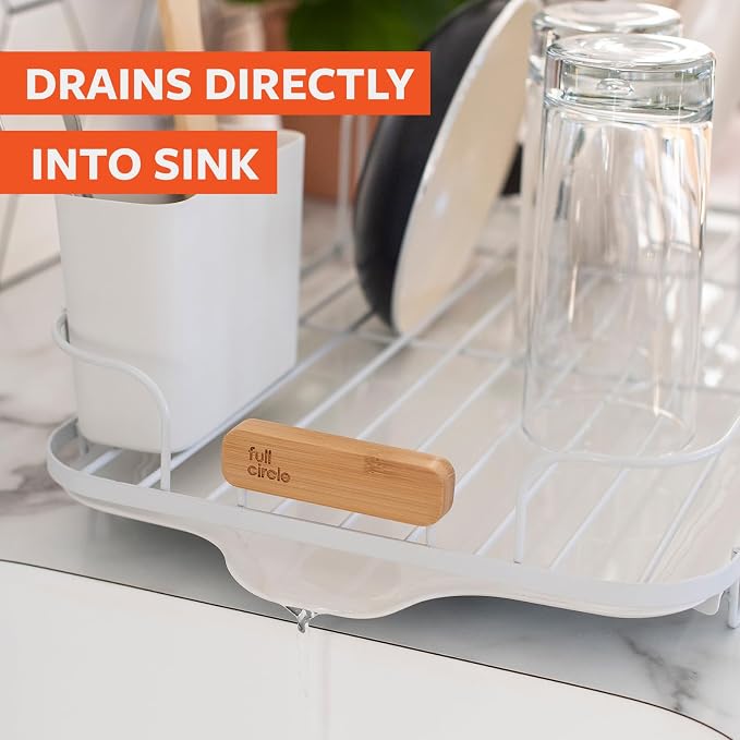 Full Circle Dish Jockey Extra Large Dish Drying Rack – Space Saving Drying Rack - Image 10