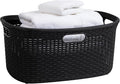 Mind Reader 40L Laundry Basket, Clothes Hamper, Premium Wicker Design by MindReader