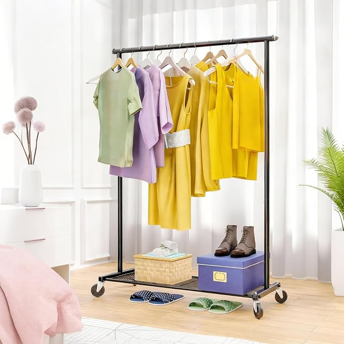 Clothes Rack for Hanging Clothes, 64.25 Inch Clothing Racks - Image 5