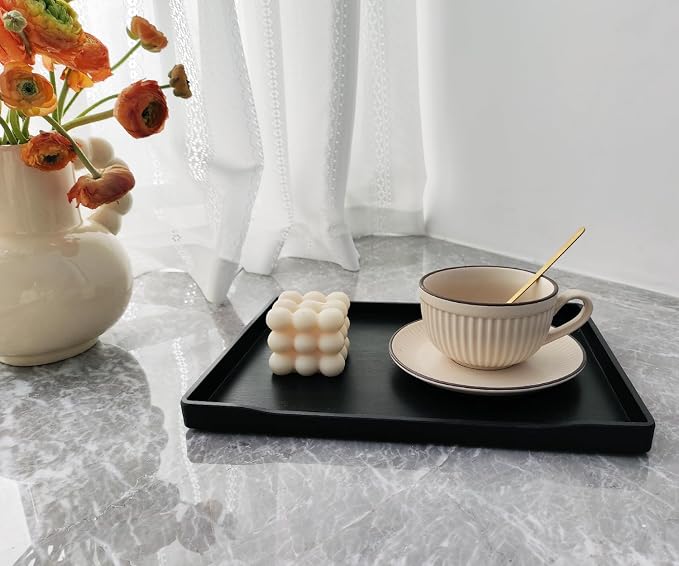 Black Serving Tray for Serving Accessory, Perfume and Display Use. - Image 3