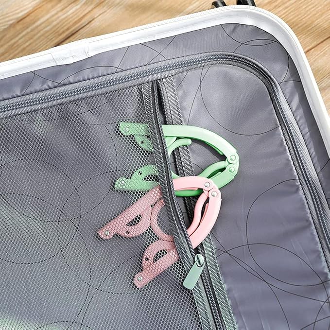 12pcs Travel Folding Hanger Household Multifunctional Portable Hanger - Image 3