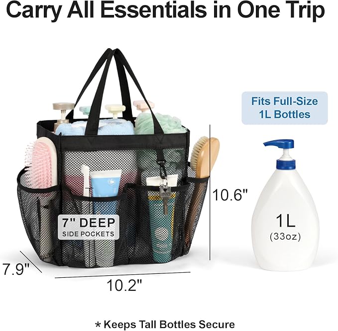 F-color Mesh Shower Caddy Portable - Image 3
