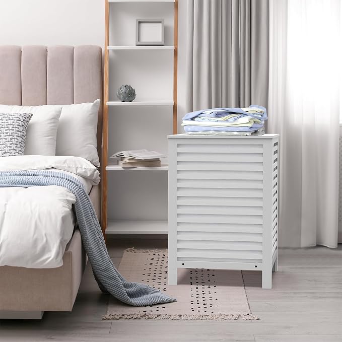 Bamboo Laundry Hamper with Lid, 120L Large Double Laundry Basket with Removable - Image 7