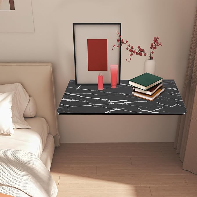 Folding Wall Mount Desk, Floating Computer Desk Fold Down Table - Image 4