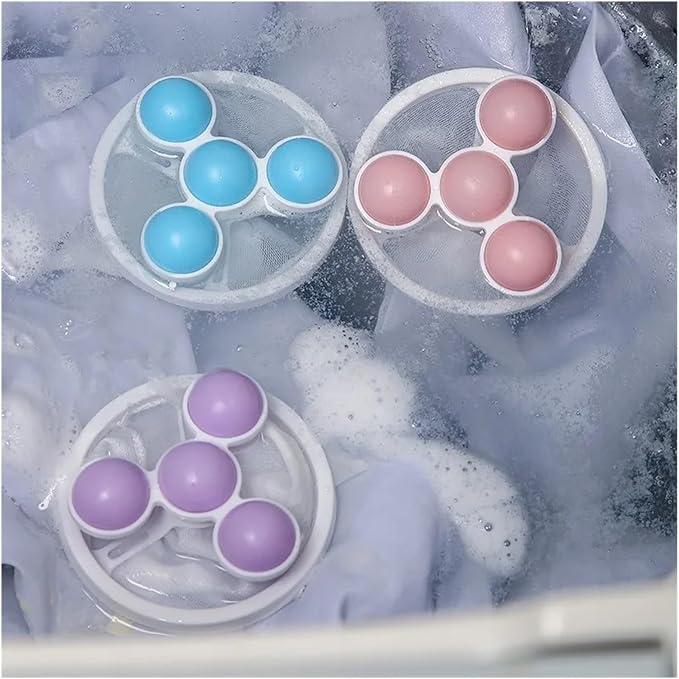 A Three-Color Optional Round Automatic Wave Washing Machine Filter Bag Dehair - Image 2
