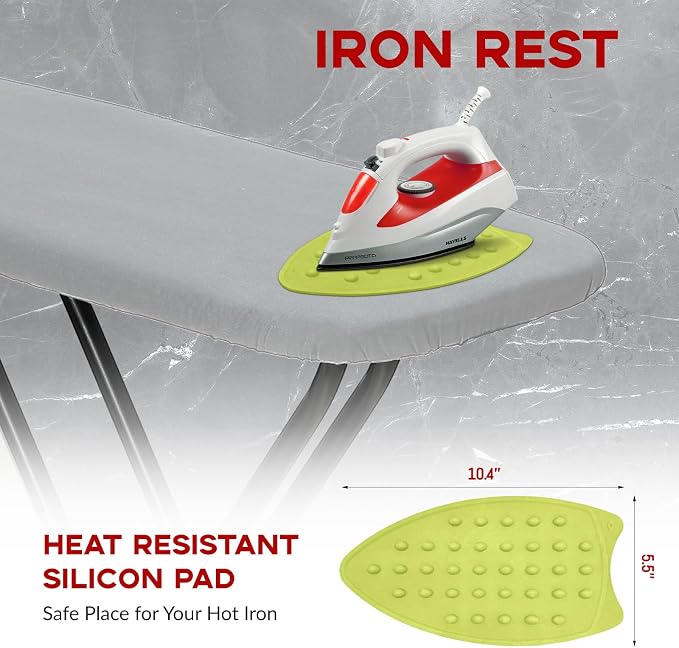 Ironing Board Full Size 54x14, RAINHOL Height Adjustable Iron Board - Image 5