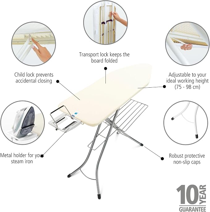 Brabantia Size C Ironing Board 7 Height Options, Adjustable Steam Iron Rest - Image 5