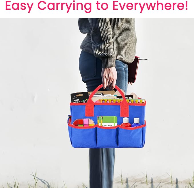 Godery Desktop Tote and Organizer, Teacher Helper Bag - Image 3