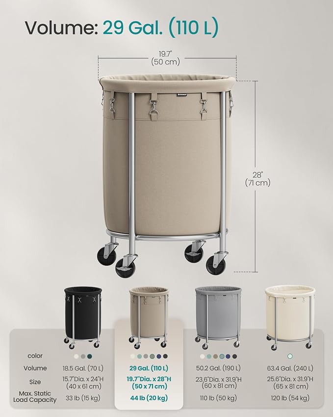 SONGMICS 29-Gallon Laundry Basket - Image 6