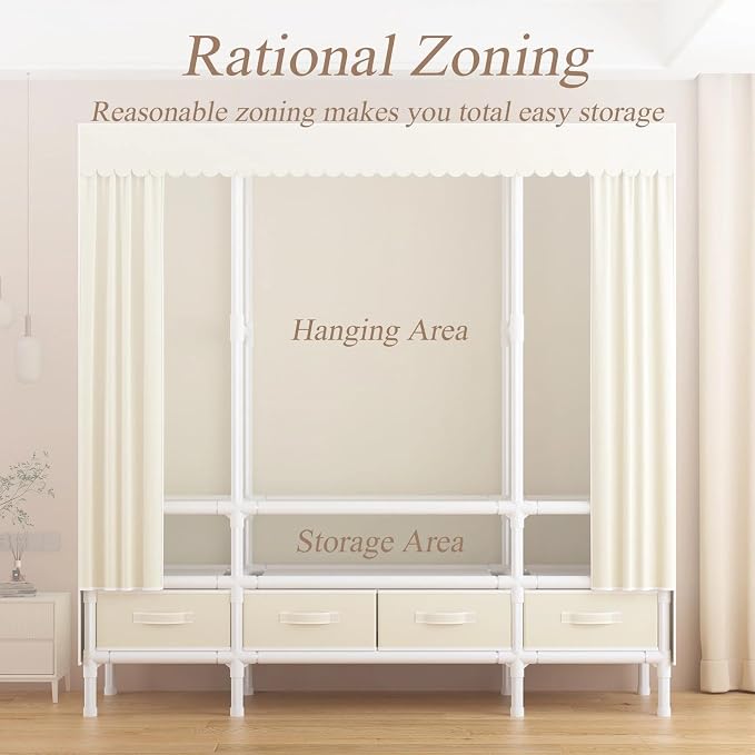 Portable Closet, Garment Rack, Heavy Duty Clothes Rack - Image 5