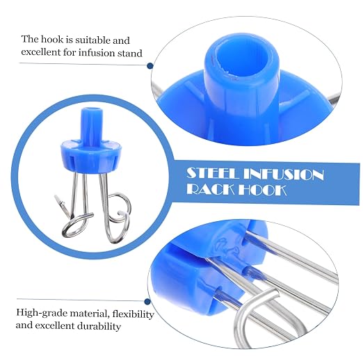 Stainless Steel Infusion Rack Hook Easy Install Iv Stand Accessory - Image 4