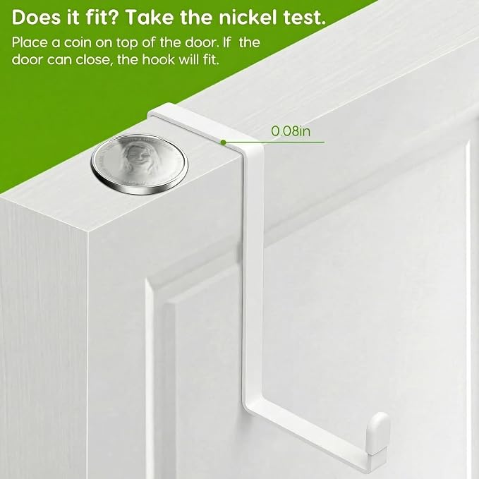 Unjumbly 4 Pack Over The Door Hooks - Image 5