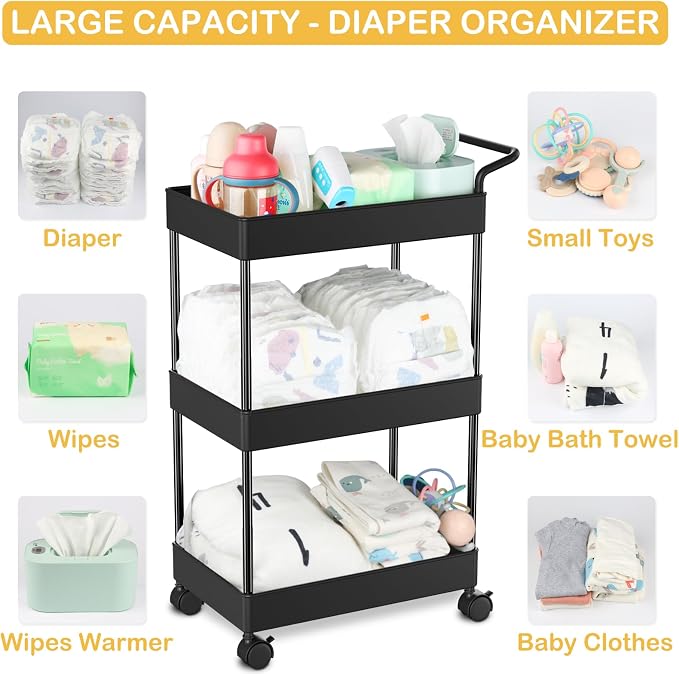 Diaper Caddy - Plastic Diaper Organizer - Image 6