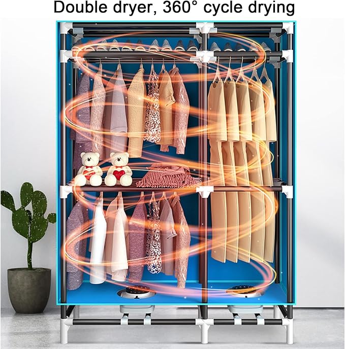Foldable Electric Heated Clothes Airer Dryer Rack - Image 2