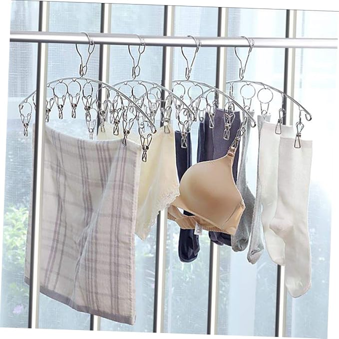 Ciieeo 2pcs Stainless Steel Sock Clips Hanger Clips - Image 6