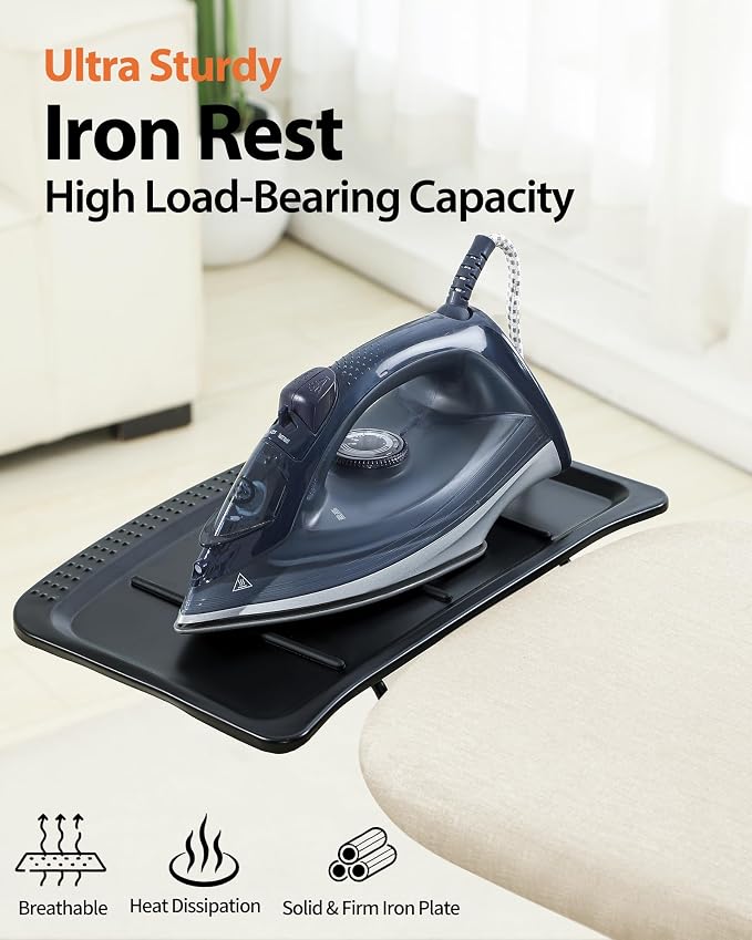 Full Size Ironing Board, Extra wide Foldable Iron Board, Heavy Duty Iron Rest - Image 3