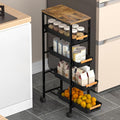 5 Tier Slim Rolling Utility Cart by Unknown