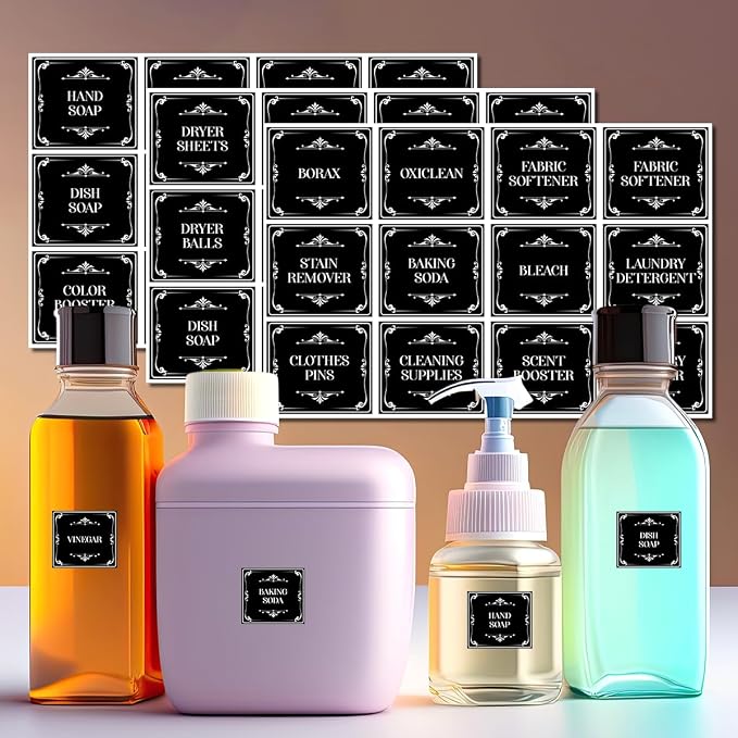 Pack 36 Pcs Aesthetic Laundry Labels - Image 6