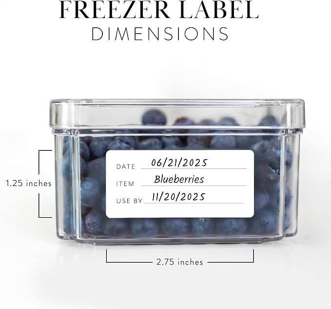 200 Meal Prep Freezer Food Labels - Image 2